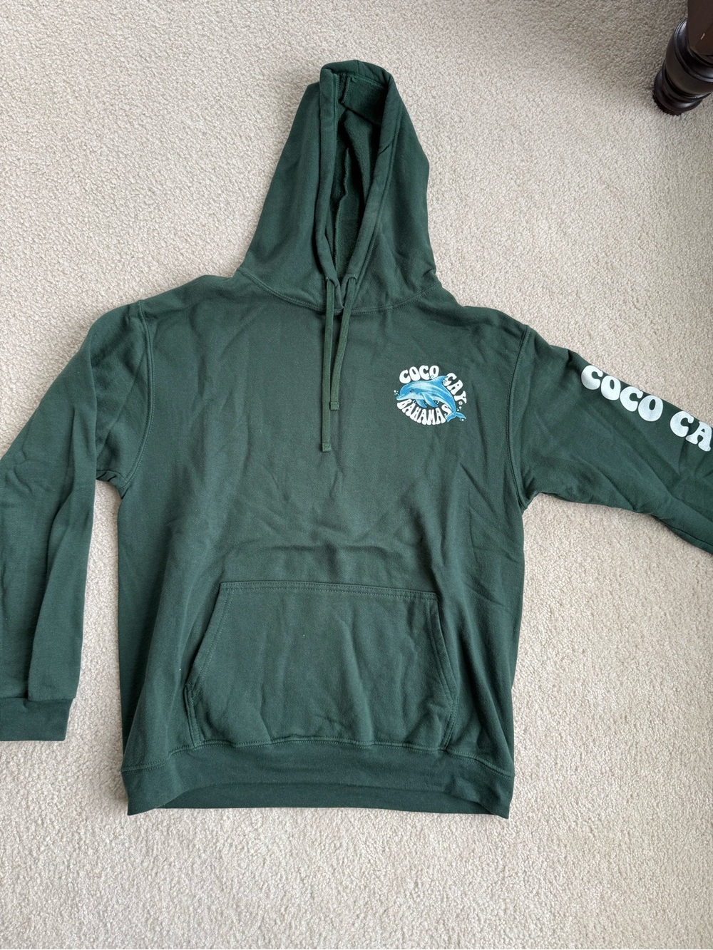 Dark Green Coco Cay Bahamas Hoodie Sweatshirt